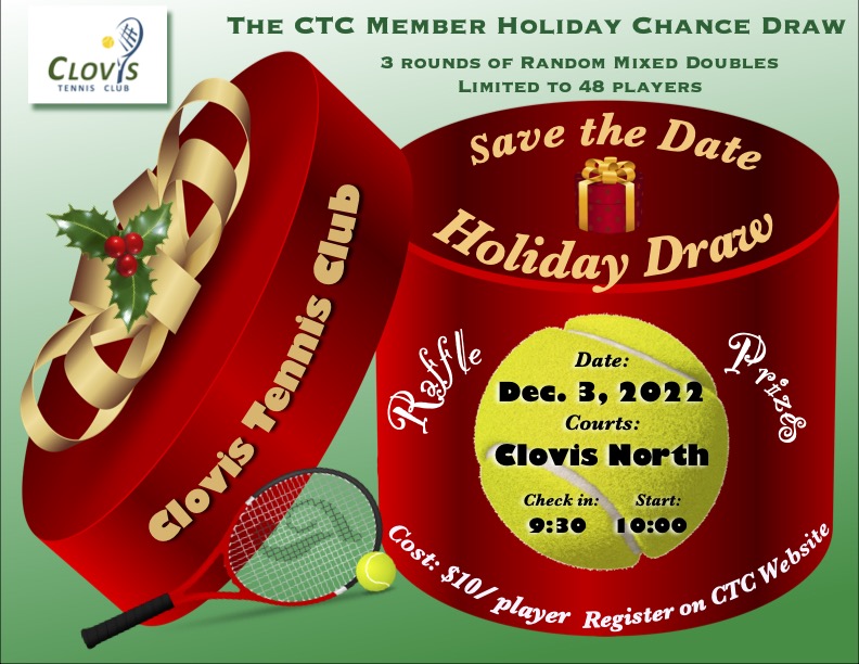 2022 Holiday Draw Flyer